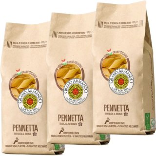 3x Grano Armando Pasta di Campania Nudeln "Pennetta", 500 g