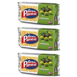 3x Gran Pavesi Kekse "Olive" mit Kräutern, 250 g