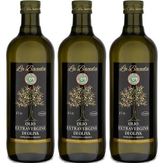 3x Olearia Del Garda Olivenöl Extra Vergine "La Baceda", 1000 ml