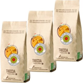 3x Grano Armando Pasta di Campania Nudeln "Treccia", 500 g