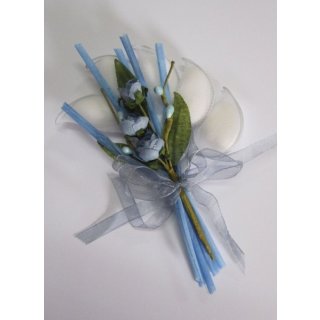 Gastgeschenke Hochzeit Taufe Geburtstag Tischdekoration hellblau