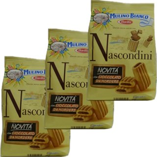 3x Mulino Bianco Kekse "Nascondini", 330 g