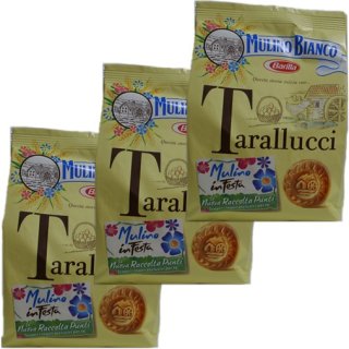 3x Mulino Bianco Kekse "Tarallucci", 800 g