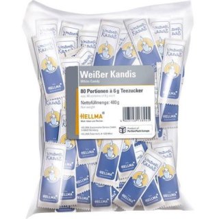 Hellma Weißer Kandis, 80 Stück á 6g pro St.