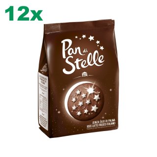 12x Mulino Bianco Kekse "Pan di Stelle", 350 g