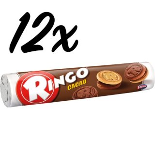 12x Pavesi Ringo Kekse Cacao "Kakao", 165 g