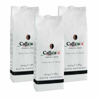 Caffeista "Crema Bar" Caffe Espresso Kaffeebohnen 3er Pack (3x1000g Beutel)