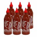 6x Uni-Eagle SRIRACHA Hot Chili Sauce scharf, 740 ml