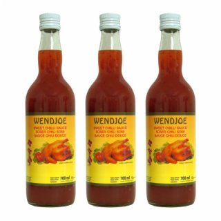 3x Wendjoe Sweet Chilli Sauce " Süße Chili Sauße", 700 ml