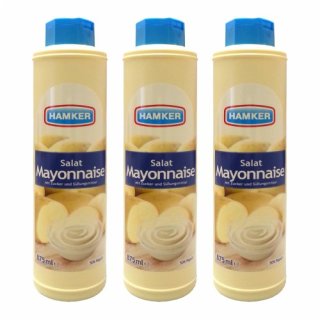 3x Hamker "Salat Mayonnaise", 875 ml