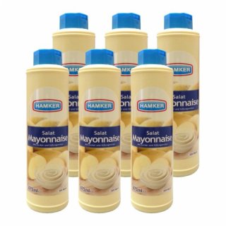 6x Hamker "Salat Mayonnaise", 875 ml