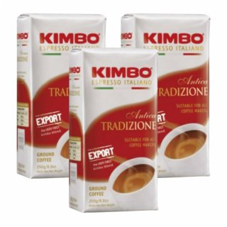 3x Kaffee gemahlen Kimbo Caffé "Antica Tradizione", 250 g