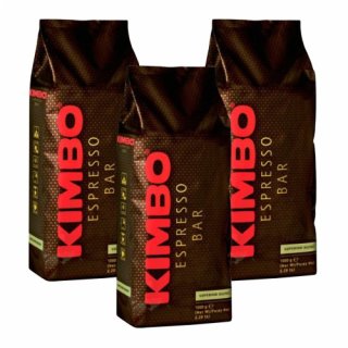 3x Kaffeebohnen Kimbo Espresso Bar "Superior Blend", 1000 g