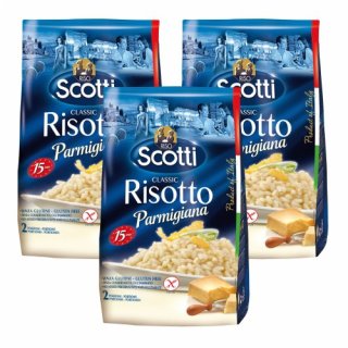 3x Scotti Risotto Reis al Parmigiana "mit Parmesankäse", 210 g