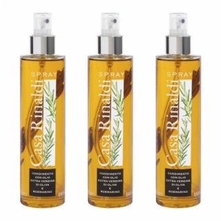 3x Casa Rinaldi Olivenöl Extra Vergine "mit Rosmarin", Spray, 250 ml