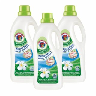 3x Chante Clair Ammorbidente Muschio Bianco "Weichspüler Weisses Moos", 1560 ml