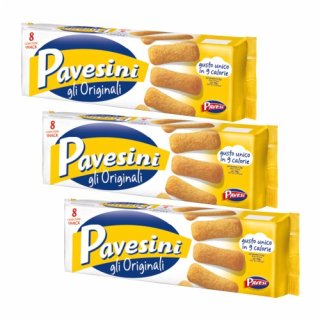 3x Pavesi Pavesini Kekse gli Originali Biscuits "Biskuits", 200 g