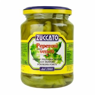 Zuccato Antipasti Peperoni veneti "Pfefferschoten Scharf in Weinessig", 320 g