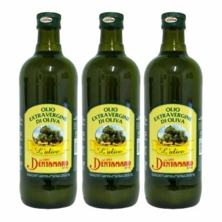 3x Dentamaro Olivenöl Extra Vergine "L´ulivo", 1000 ml