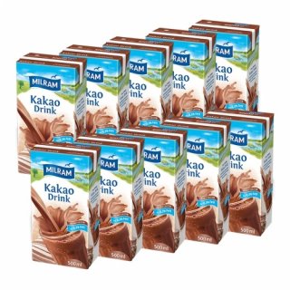 Milram Milchmischgetränk Kakao Drink 0,3 % Fett, 10x 500 ml