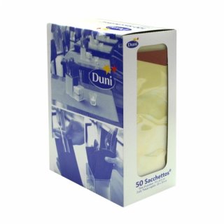 Duni Sacchetto Serviettentasche Uni Champagner, 8,5 x 19 cm, 50 Stück (inkl. Servietten)