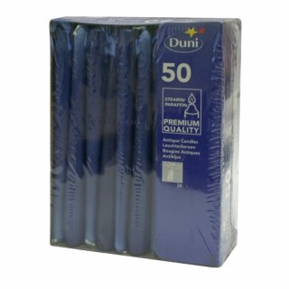 Duni Leuchterkerzen "dunkelblau", 25 cm, 50 Stück