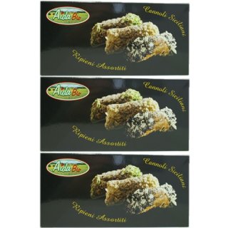 3x Aida Bio Paste Cannoli Sicialiani "Cannoli Siciliani Komposition" 6 Sorten, 280 g