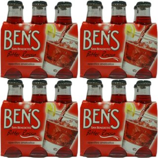 4x San Benedetto Ben´s "Bitter Rosso", 6x 98 ml