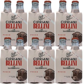 6x Cipriani "Bellini" aus püriertem Pfirsichfruchtfleisch, 4x 180 ml inkl. Pfand