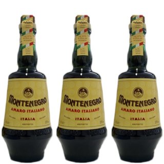 3x Montenegro italienischer Likör "Amaro Italiano", 700 ml