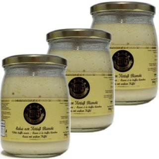 3x MG Tartufo Salsa con Tartufi Bianchi "Creme mit weißem Trüffel", 500 g