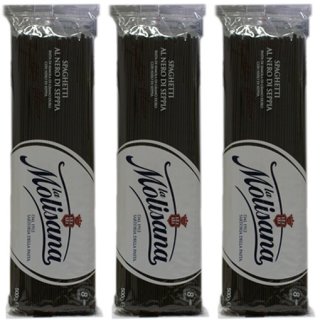 3x La Molisana Nudeln "Spaghetti al Nero di Seppia", 500 g