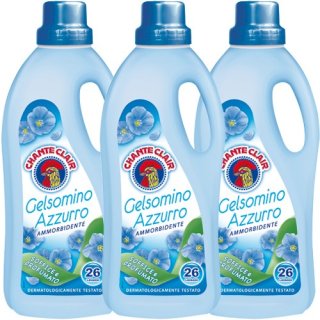 3x Chante Clair Ammorbidente Gelsomino Azzurro "Weichspüler Blauer Jasmin", 1560 ml