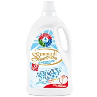 Spuma di Sciampagna Lavatrice Waschmittel "Bianco Puro", Für Weiß- und Buntwäsche, 2145 ml