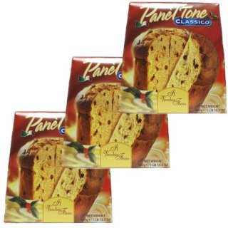 3x Il Vecchio Forno Artigiano "Panettone Classico" klassischer Panettone, 900 g