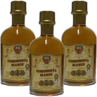 3x Bertoni Condimento Bianco "Weißweinessig" 3 Medallien, 250 ml