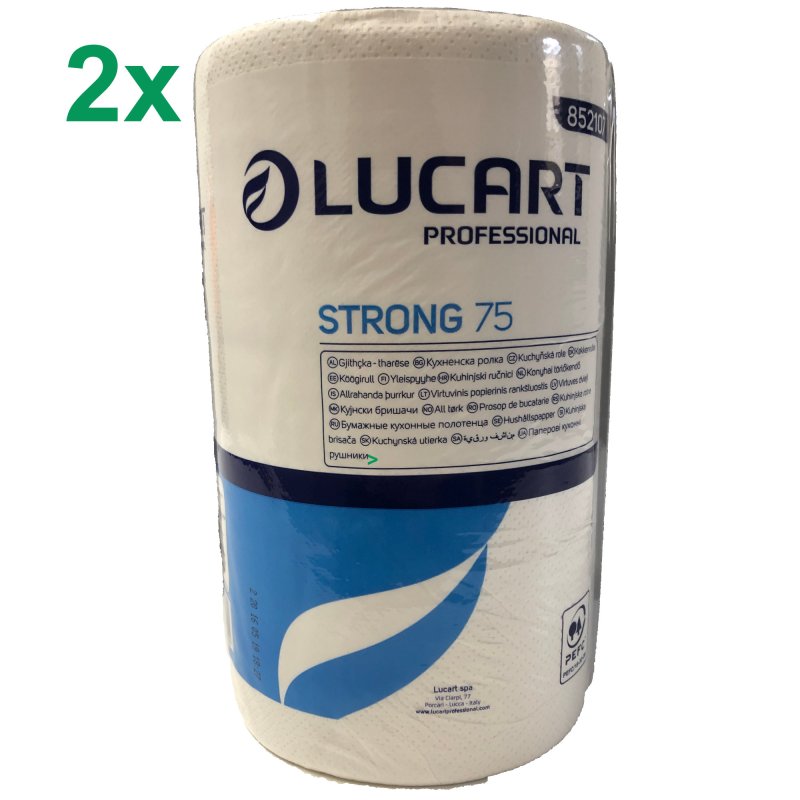 LUCART Tovaglioli 1 Velo Strong - 12 Confezioni Da 200 Pz, 33x33 Cm, PEFC - Foto 4