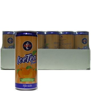 Ayfit IceTea Peach " Eistee Pfirsich" erfrischend & fruchtig, Molkegetränk, 24x 330 ml inkl. Pfand