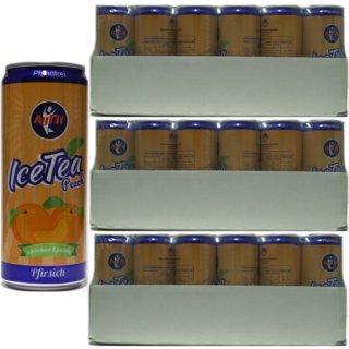 Ayfit IceTea Peach " Eistee Pfirsich" erfrischend & fruchtig, Molkegetränk, 72x 330 ml inkl. Pfand