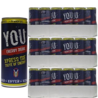 YOU Energy Dring Xpress The Taste of Energy Molkegetränk, 72x 250 ml