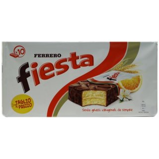 Ferrero "Fiesta" Küchlein mit schokolade und Orange, 10 x 40 g