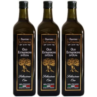 3x Frantoio La Coratina Olivenöl Extra Vergine "Selezione Oro", 1000 ml