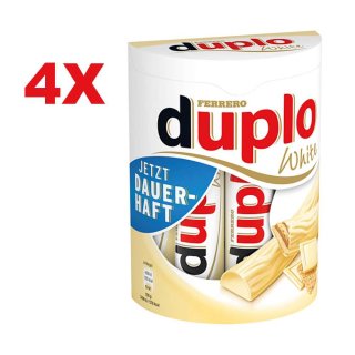 duplo white 10 Riegel mit weißer Schokolade (4 Packungen)
