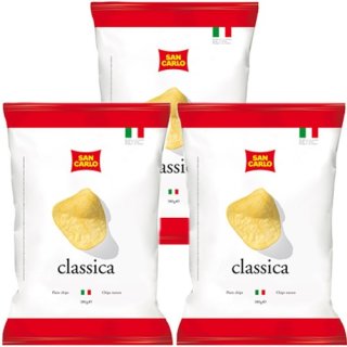3x San Carlo Chips "Classica", 180 g