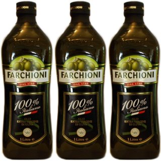 3x Farchioni Olivenöl Extra Vergine 100% Italiano, 1000 ml