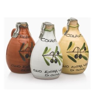 3x Colavita Olivenöl Extra Vergine "Extra natives Olivenöl" in Keramik Amphore, 250 ml
