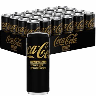 Coca-Cola Zero Koffeinfrei VPE (24x0,33l Dose)