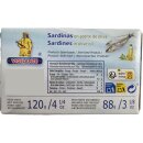 Vigilante "Sardinen in Olivenöl" Sardinas en aceite de oliva (120g)