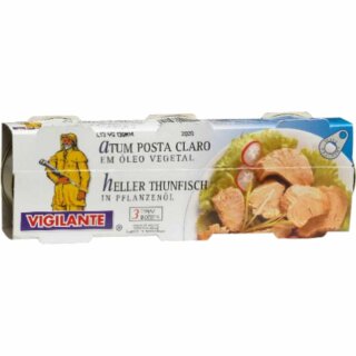 Vigilante "Thunfisch in Pflanzenöl" Atún en aceite vegetal (3x80g Dose)