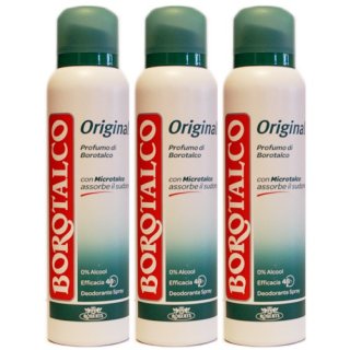 3x Borotalco deodorant "Original" mit mikrotalk, 150ml
